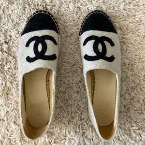 Chanel shimmer espadrilles